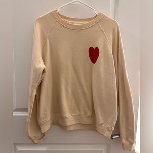Sezane heart sweater